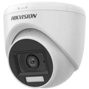 Product: Camara Turbo 1080P Turret Audio Coaxial 0.01 Lux/F1.6 Dnr Exir 2.0 Smart Ir 20M Ir Plastico Hikvision
