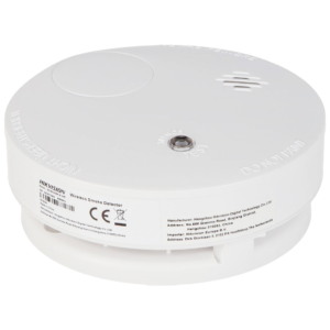 Product: Detector de Humo Fotoeléctrico Inalámbrico para Panel de Alarma HIKVISION (AX PRO)/ Interior / Soporta Funcionalidad Autónoma / No compatible con el panel DS-PHA64-LP